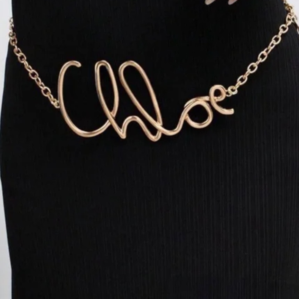 Gold Chain belt Chloe fits up to 41 3/4” nwt - Picture 4 of 5